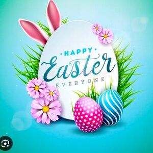 Festive Easter Egg Decor with Pink and Blue Accents